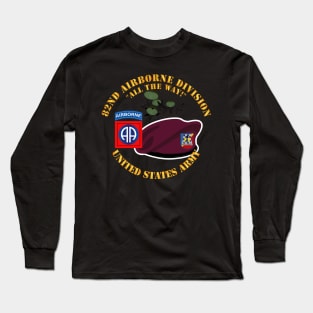 82nd Airborne Div - Beret - Mass Tac - Maroon  - 82nd Avn Regt Long Sleeve T-Shirt